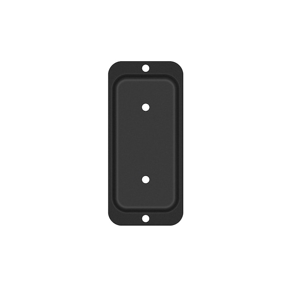 Nuvo Iron BLACK 2 x 4 STEEL RAIL HANGER AND CONNECTOR PLATE RH24B - main